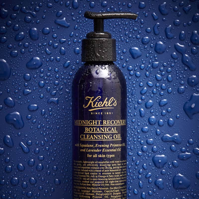 Kiehl's , Midnight Recovery Botanical Cleansing Oil  , คลีนซิ่งออยล์ล้างสิ่งสกปรก , คลีนซิ่งออยล์ , ล้างหน้าลดความมัน 