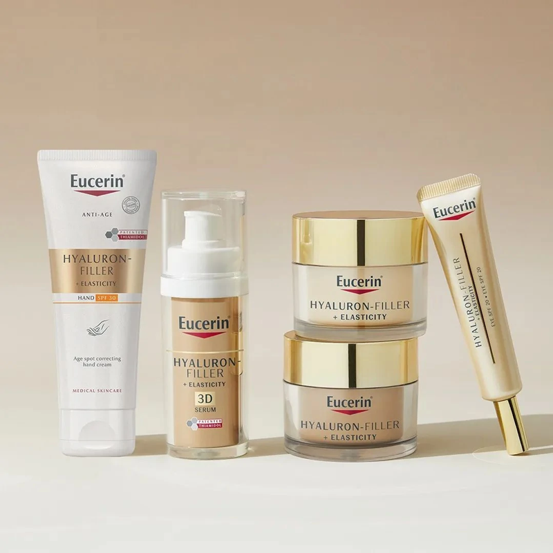 Eucerin Hyaluron Filler Elasticity Anti-age Body Cream 200ml (ไม่มีสติ๊กเกอร์ที่กระปุก)