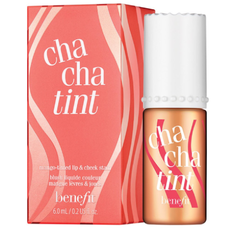 Benefit Cha Cha Tint Lip & Cheek Stain 6ml ทินท์สีส้มระเรื่อ ทาได้ทั้งปากและแก้มเป็นธรรมชาติให้ลุคสวยน่ารักสดใส